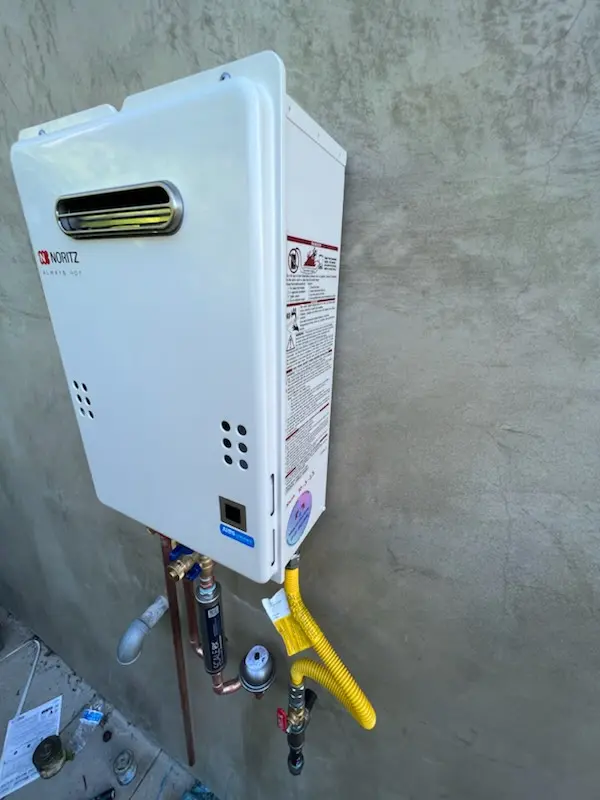 Tankless water heater installation for Brookfield Acres homes